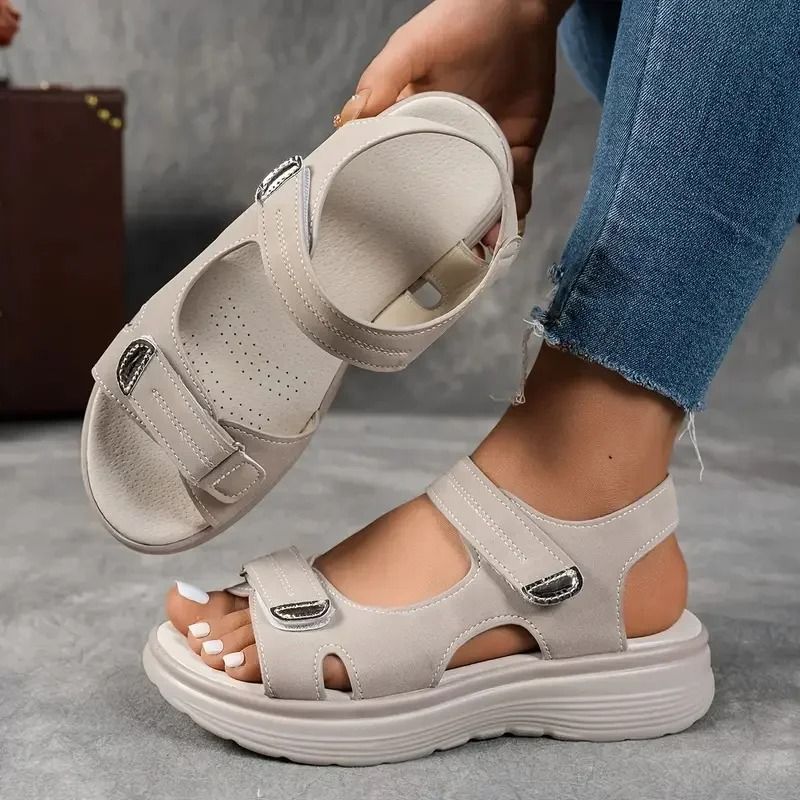 Womens Summer Platform Sandals  Comfortable Thick Sole Outdoor NonSlip Beach Shoes 2