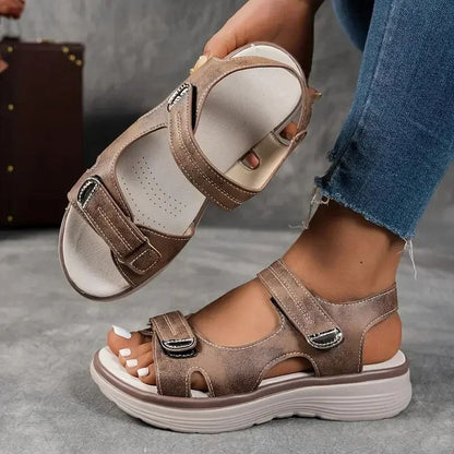Womens Summer Platform Sandals  Comfortable Thick Sole Outdoor NonSlip Beach Shoes 9