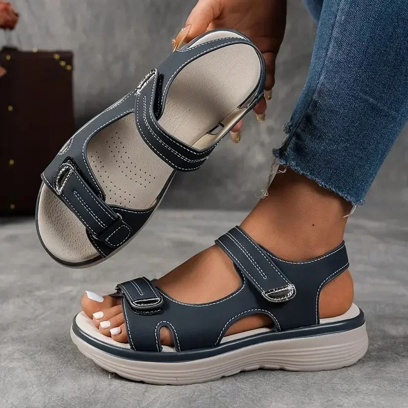 Womens Summer Platform Sandals  Comfortable Thick Sole Outdoor NonSlip Beach Shoes 8