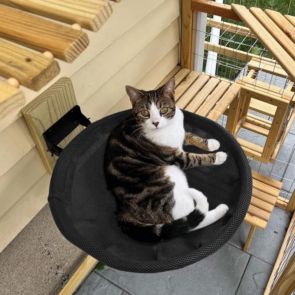 Wall Mounted Cat Hammock – Foldable Cat Bed & Wall Shelf for Sleeping, Playing, and Climbing