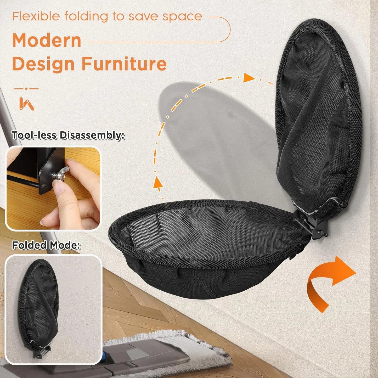 Wall Mounted Cat Hammock  Foldable Cat Bed  Wall Shelf For Sleeping Playing And Climbing 3