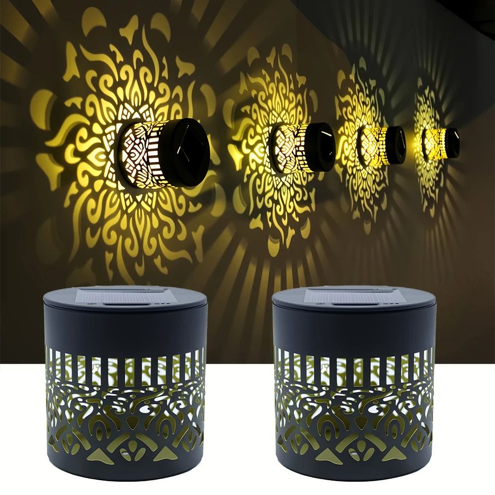 LED Solar Wall Light Waterproof Outdoor Lamp for Garden, Pathway, Steps, and Courtyard