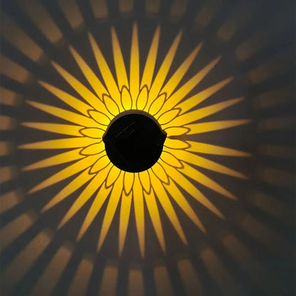 LED Solar Wall Light Waterproof Outdoor Lamp For Garden Pathway Steps And Courtyard 7