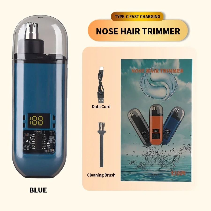 2in1 Electric Portable Ear And Nose Hair Trimmer Clipper For Men  Professional Painless And TravelF 9