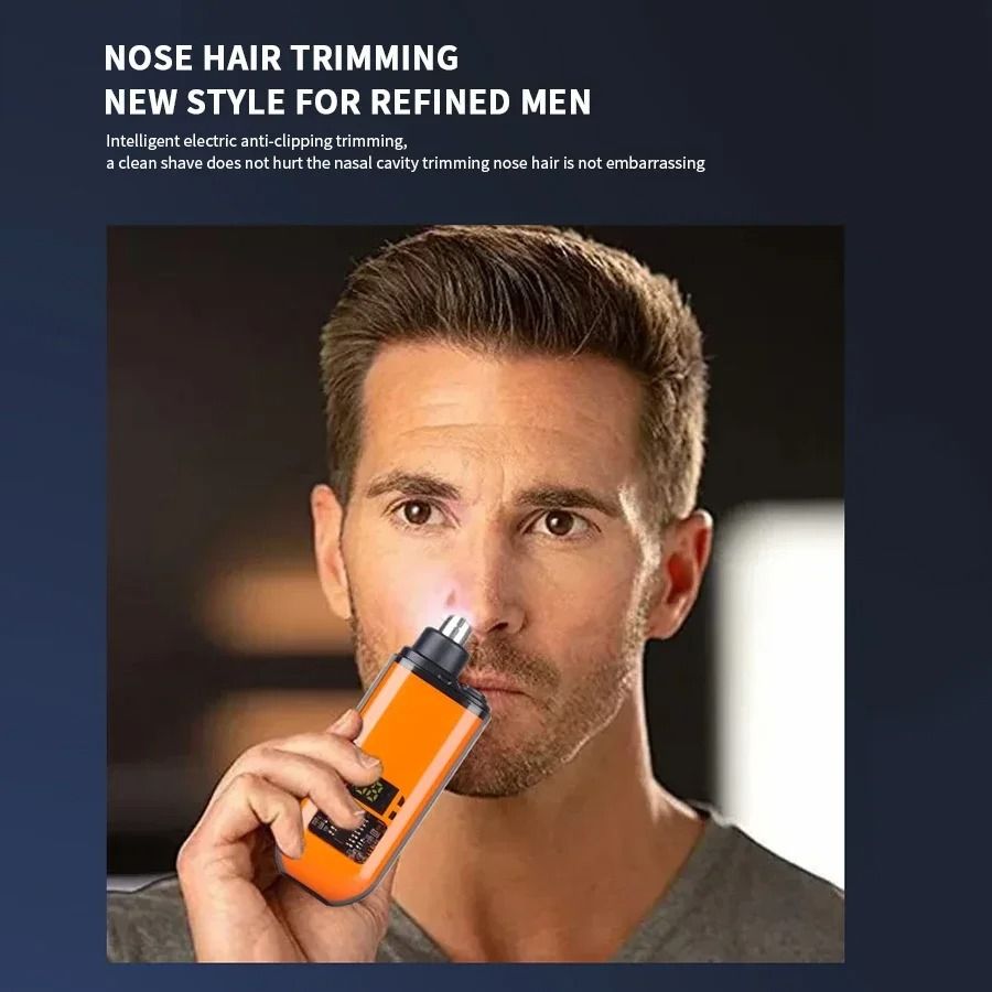 2in1 Electric Portable Ear And Nose Hair Trimmer Clipper For Men  Professional Painless And TravelF 6