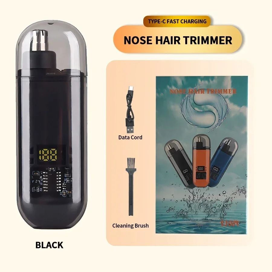 2in1 Electric Portable Ear And Nose Hair Trimmer Clipper For Men  Professional Painless And TravelF 7