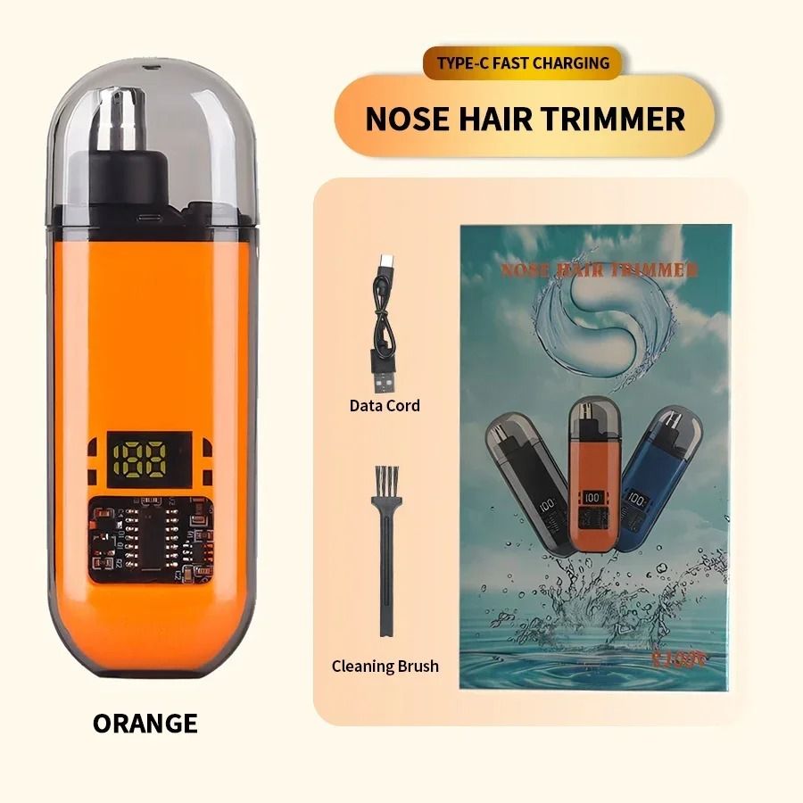 2in1 Electric Portable Ear And Nose Hair Trimmer Clipper For Men  Professional Painless And TravelF 8