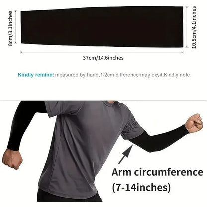 Cooling Arm Covers Ice Silk Sleeves For Summer Sun Protection Outdoor Sports 4