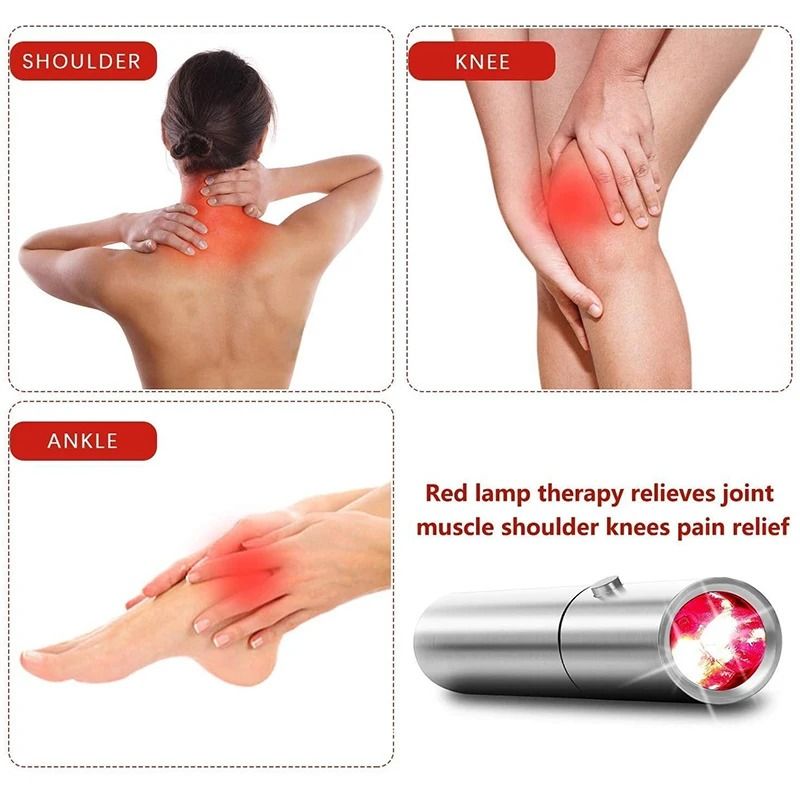 Blue And Red Light Therapy Device With 5 Wavelengths Near Infrared For Pain Relief And Skin Health 4