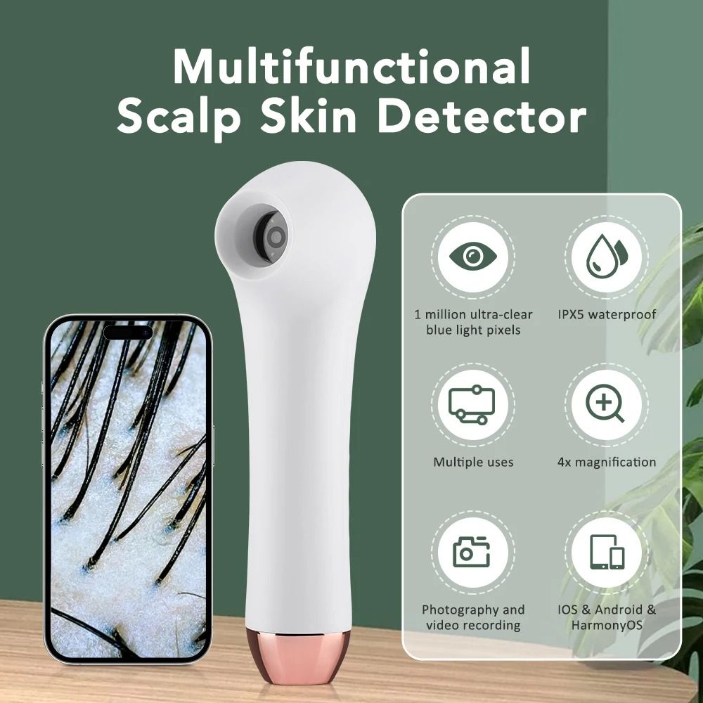 Multifunctional Scalp And Skin Hair Follicle Detector With HD Visual Analyzer And PhoneTablet Conne 1