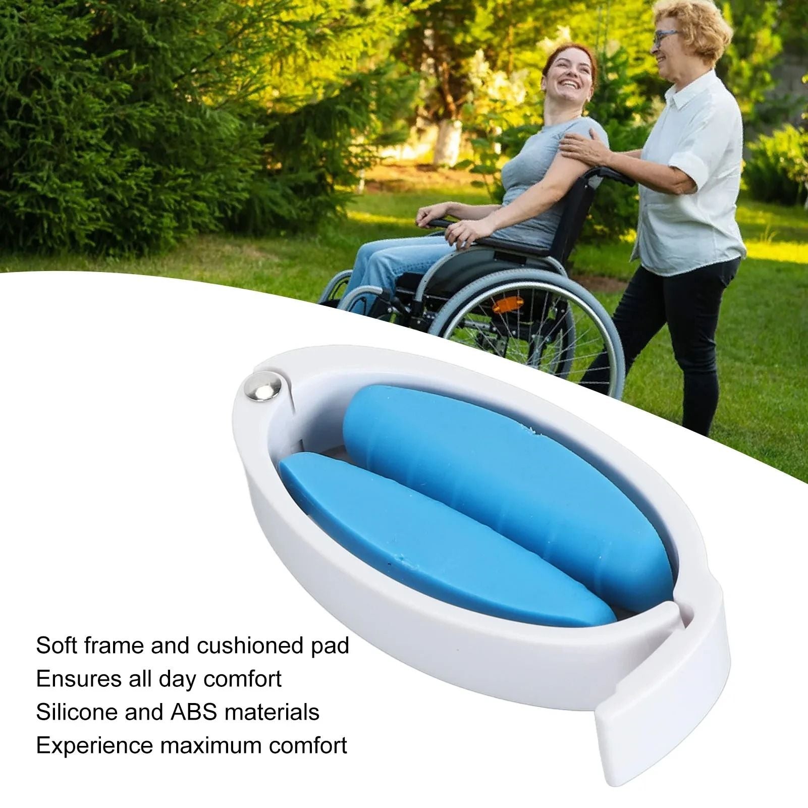 Adjustable Silicone Male Incontinence Clamp With Cushioned Pads For Leak Protection 3