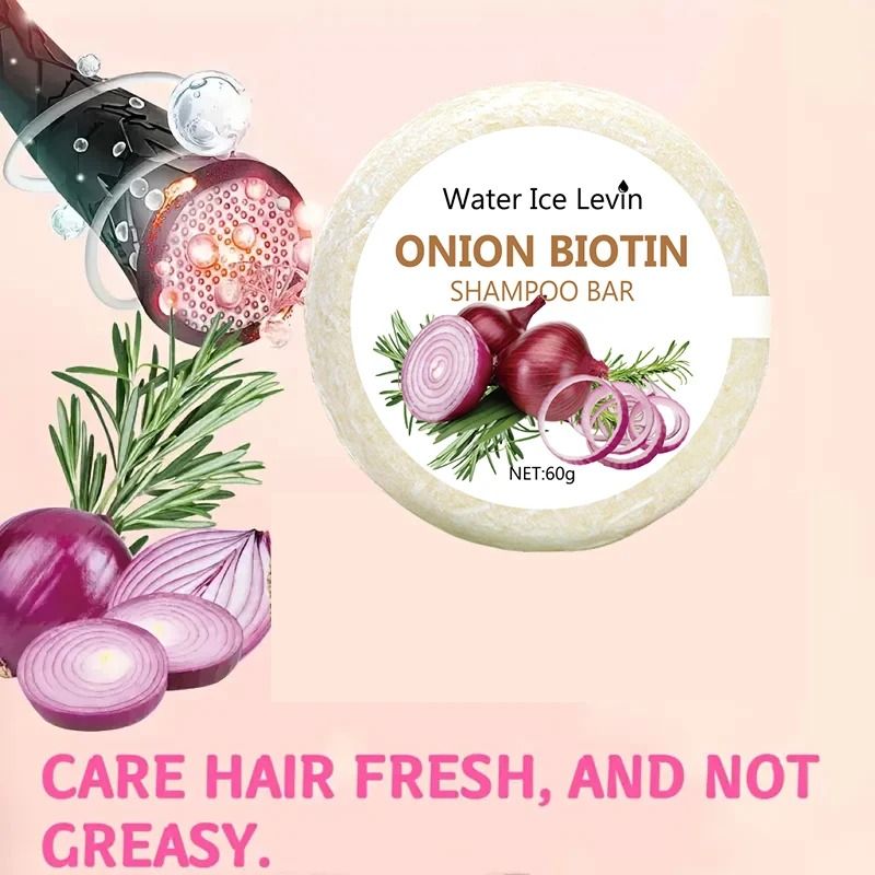 Onion And Biotin Shampoo Soap Bar For Hair Growth And Nourishment  60g 1