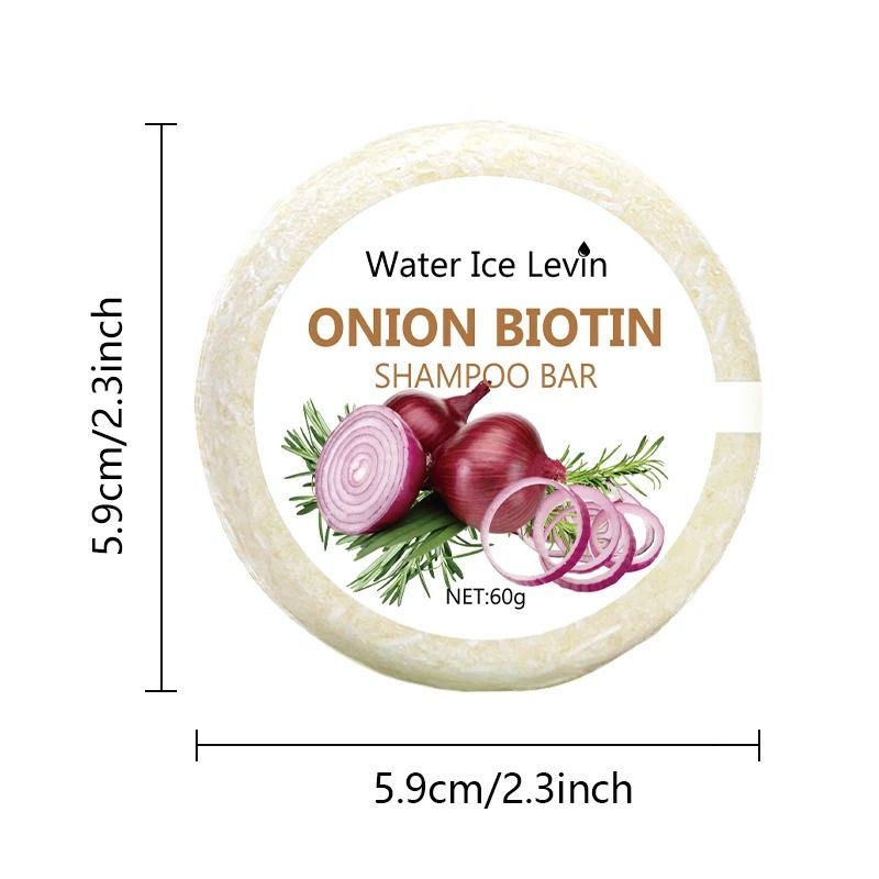 Onion And Biotin Shampoo Soap Bar For Hair Growth And Nourishment  60g 2