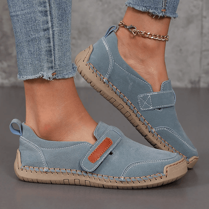 Handmade Leather Slip On Loafers For Women Comfortable Casual Walking Shoes 2