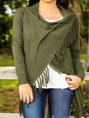 Womens MidLength Oversized TShirt With Fringe Diagonal Pattern  Casual SpringAutumn Top 9