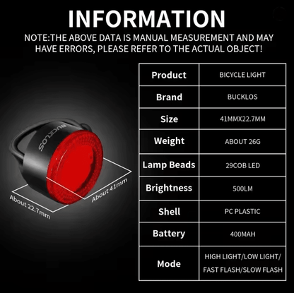 USB Rechargeable Bike Lights Set LED Front And Rear Bicycle Safety Lamps 2