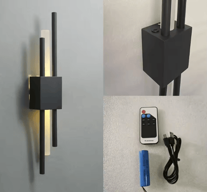 Modern Acrylic Wall Sconce LED Pipe Lamp With Remote Control For Living Room And Bedroom 1