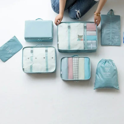 7Piece Travel Packing Organizer Set 1
