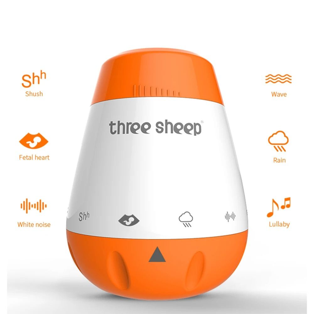 Baby White Noise Machine with Smart Voice Sensor for Infant Sleep Therapy and Relaxation