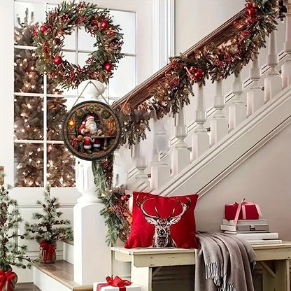 Christmas Welcome Hanging Wooden Sign