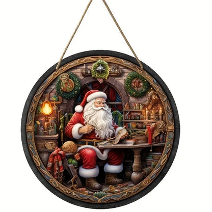 Christmas Welcome Hanging Wooden Sign 5