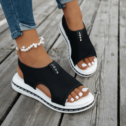 Breathable Mesh Women Sandals Open Toe Platform Summer Shoes