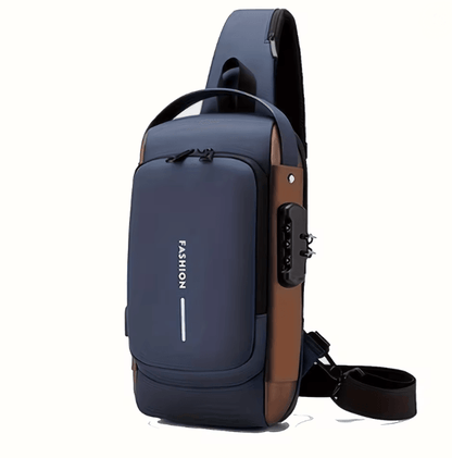 Mens Anti Theft Chest Bag Durable Oxford Crossbody Backpack 5