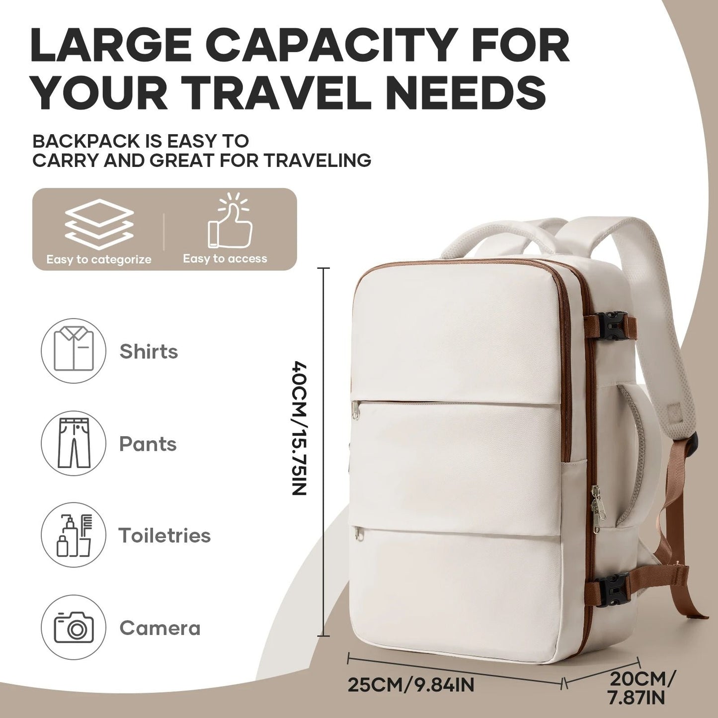 Waterproof Travel Laptop Backpack 3