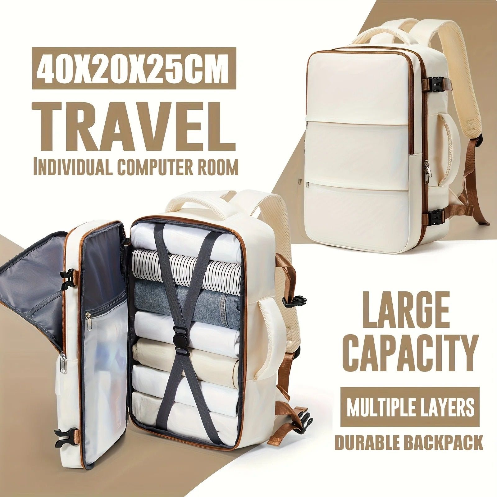Waterproof Travel Laptop Backpack