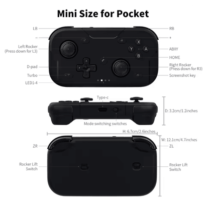 AceGamer Wireless Pocket Controller Bluetooth Gamepad With Gyroscope 1