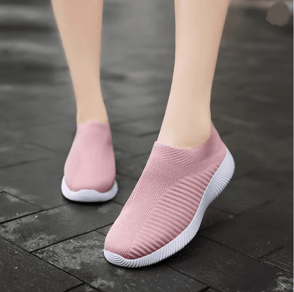 Lightweight Womens Slip On Sneakers Comfortable Walking Shoes
