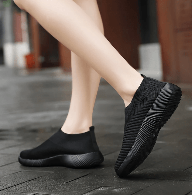 Lightweight Womens Slip On Sneakers Comfortable Walking Shoes 2