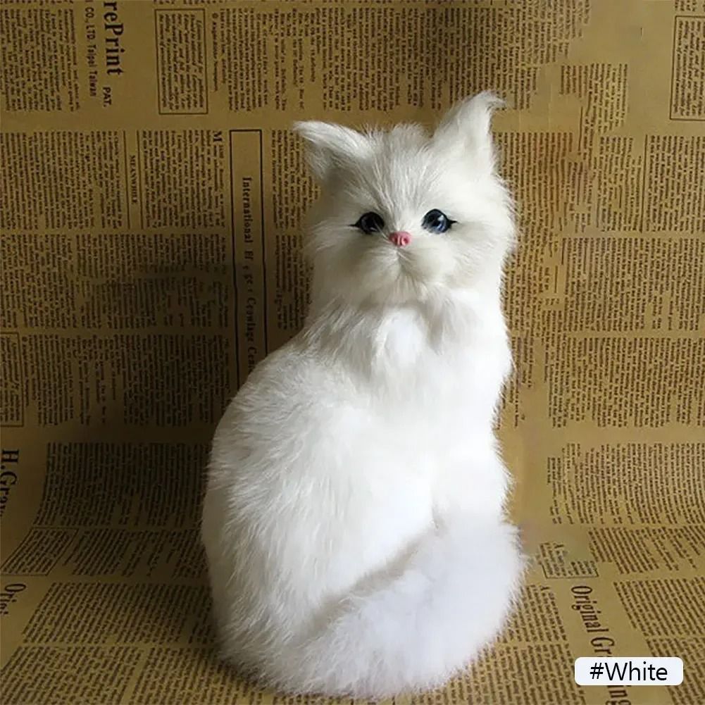 Realistic Plush Cat Toy For Kids And Home Decoration 5