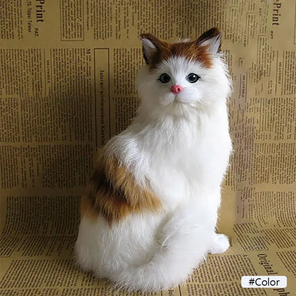 Realistic Plush Cat Toy For Kids And Home Decoration 6