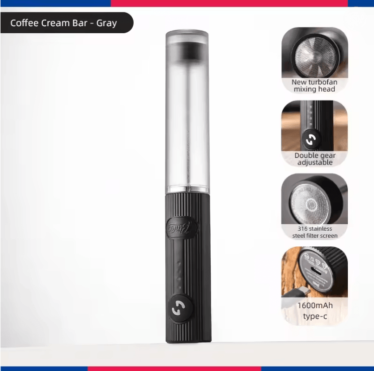Electric Milk Frother Handheld Coffee Whisk Mixer And Egg Beater 9