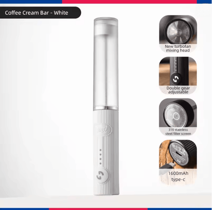 Electric Milk Frother Handheld Coffee Whisk Mixer And Egg Beater 2