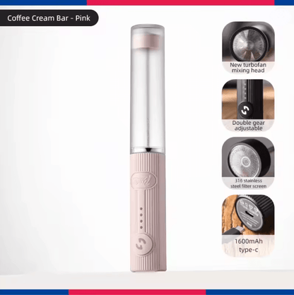 Electric Milk Frother Handheld Coffee Whisk Mixer And Egg Beater 3