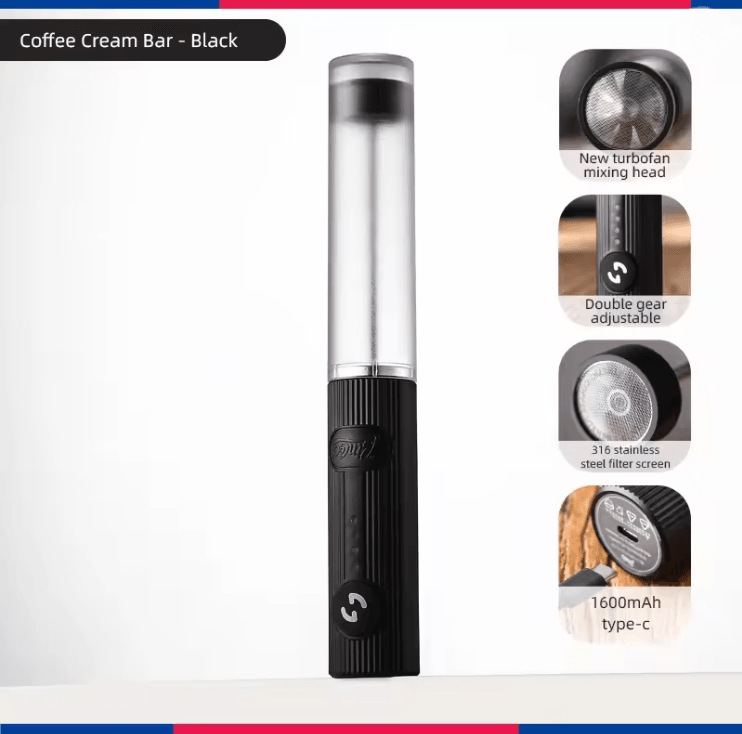 Electric Milk Frother Handheld Coffee Whisk Mixer And Egg Beater 4