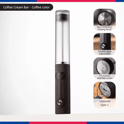 Electric Milk Frother Handheld Coffee Whisk Mixer And Egg Beater 5