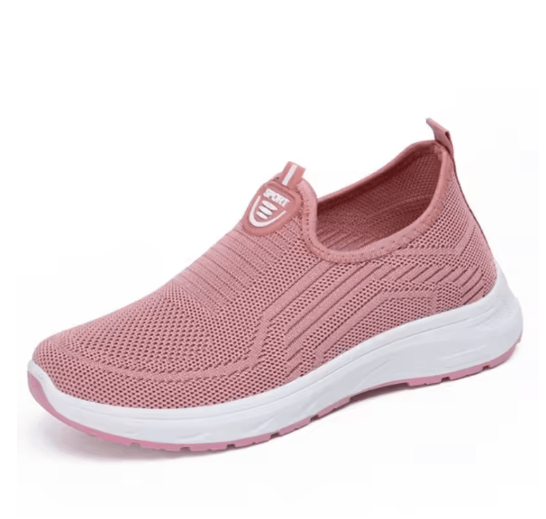 Womens Slip On Sneakers Breathable Walking Shoes Casual Comfort Flats 1