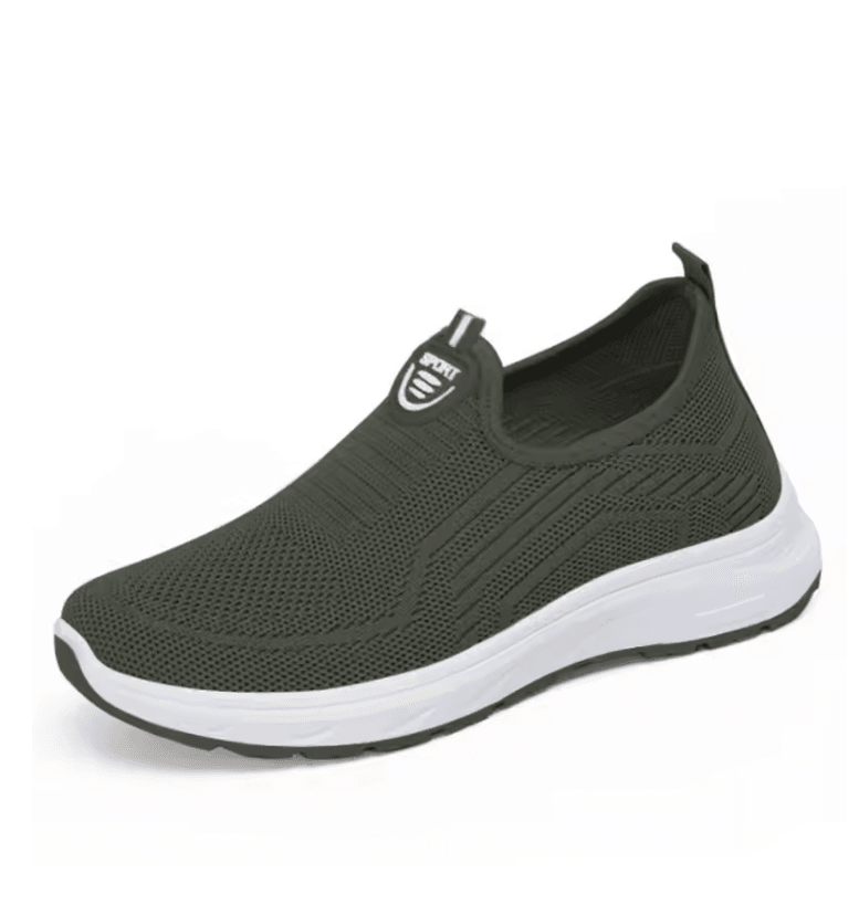 Womens Slip On Sneakers Breathable Walking Shoes Casual Comfort Flats 4