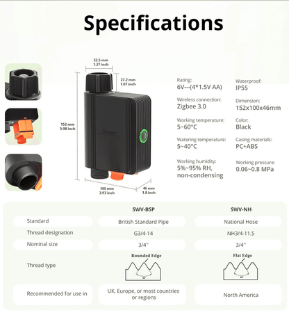 Smart Water Valve Zigbee 30 Automatic Irrigation System With Alexa And Google Control 4