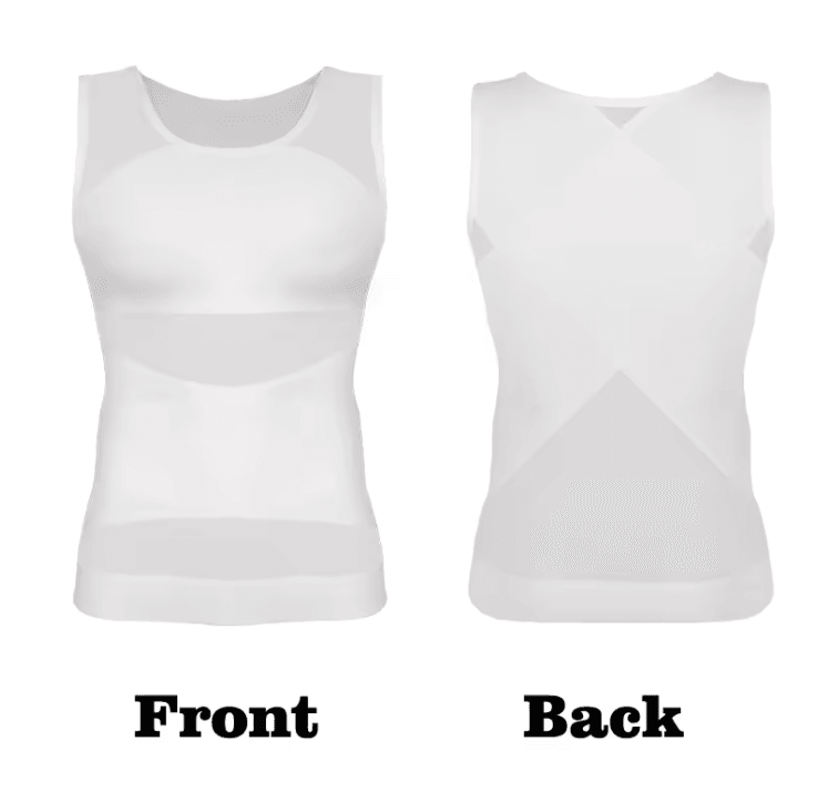 Mens Compression Shirt Slimming Undershirt Tummy Control Tank Top Shapewear 2