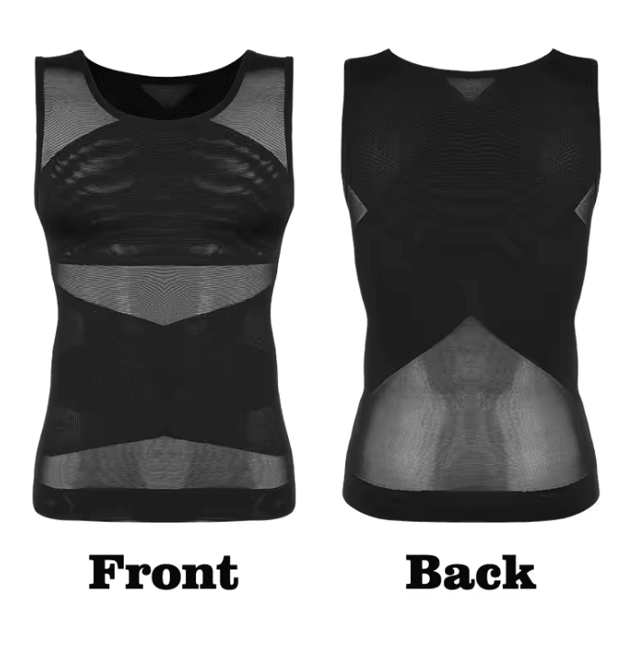 Mens Compression Shirt Slimming Undershirt Tummy Control Tank Top Shapewear 4