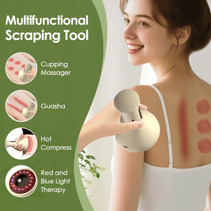 Smart Cupping Massage Machine With Red Light Therapy And Vacuum Suction 1