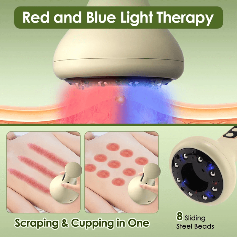 Smart Cupping Massage Machine With Red Light Therapy And Vacuum Suction 3