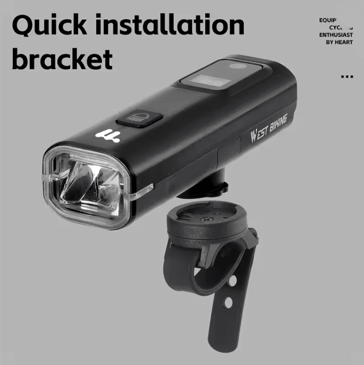 Intelligent Bike Headlight 400 Lumen Front Light With Quick Release Mount 2