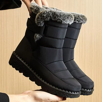 AuroraFur Waterproof Winter Boots  Womens Snow  FurLined Ankle Boots 1