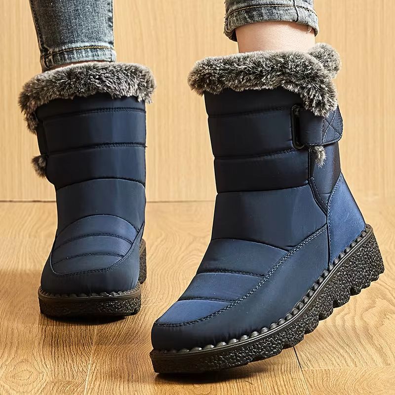 AuroraFur Waterproof Winter Boots  Womens Snow  FurLined Ankle Boots 4