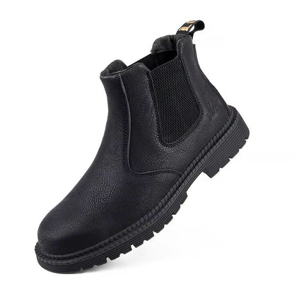TitanGuard Waterproof SteelToe Work Boots  Mens Indestructible Leather Safety Footwear 9